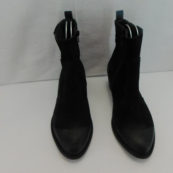 David Tate Baya Western Black Leather Bootie Women's Size 9.5 Wide - Picture 3 of 12